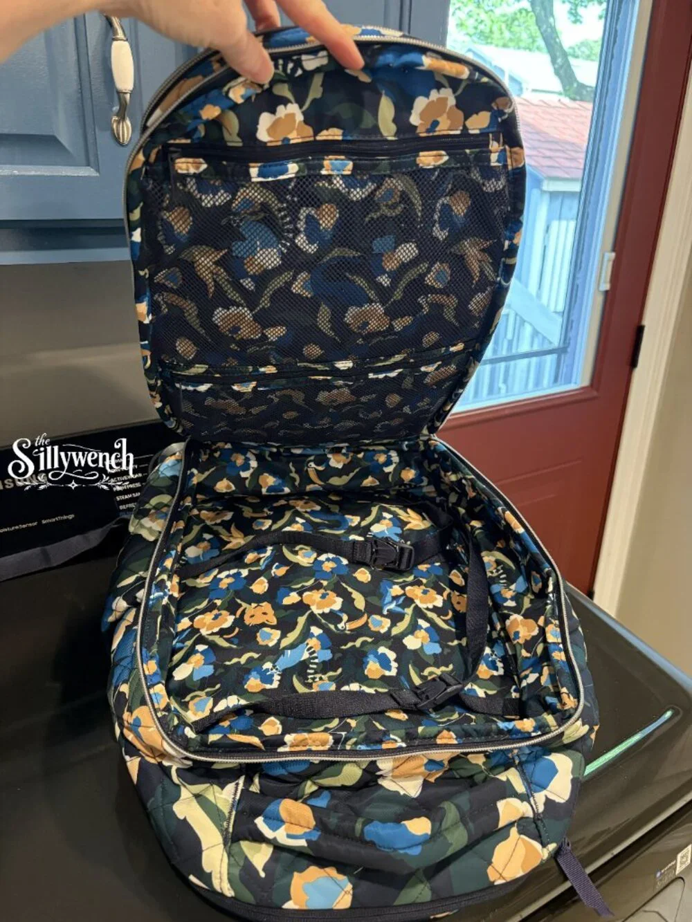 Vera Bradley Immersed Blooms Travel Backpack in Performance Twill